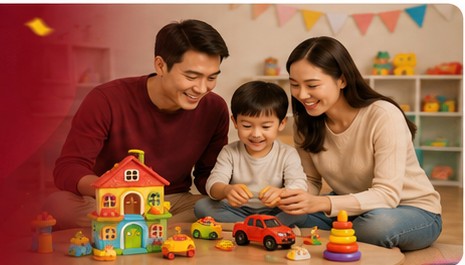 Gia đình vui chơi cùng đồ chơi Baby Land